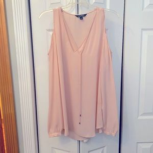 Ralph Lauren Cold Shoulder Chiffon Blouse